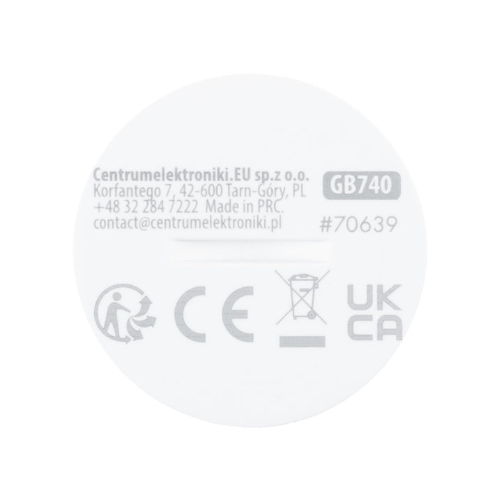 Draadloze Zigbee-bewegingssensor van Tuya GreenBlue, Android/iOS, CR2450 DC 3,0 V, detectiehoek 120° / tot 8 m, GB740