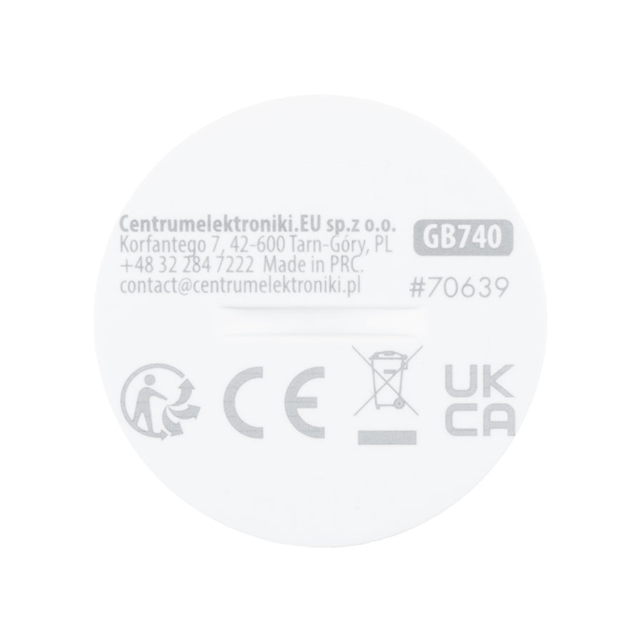 Draadloze Zigbee-bewegingssensor van Tuya GreenBlue, Android/iOS, CR2450 DC 3,0 V, detectiehoek 120° / tot 8 m, GB740