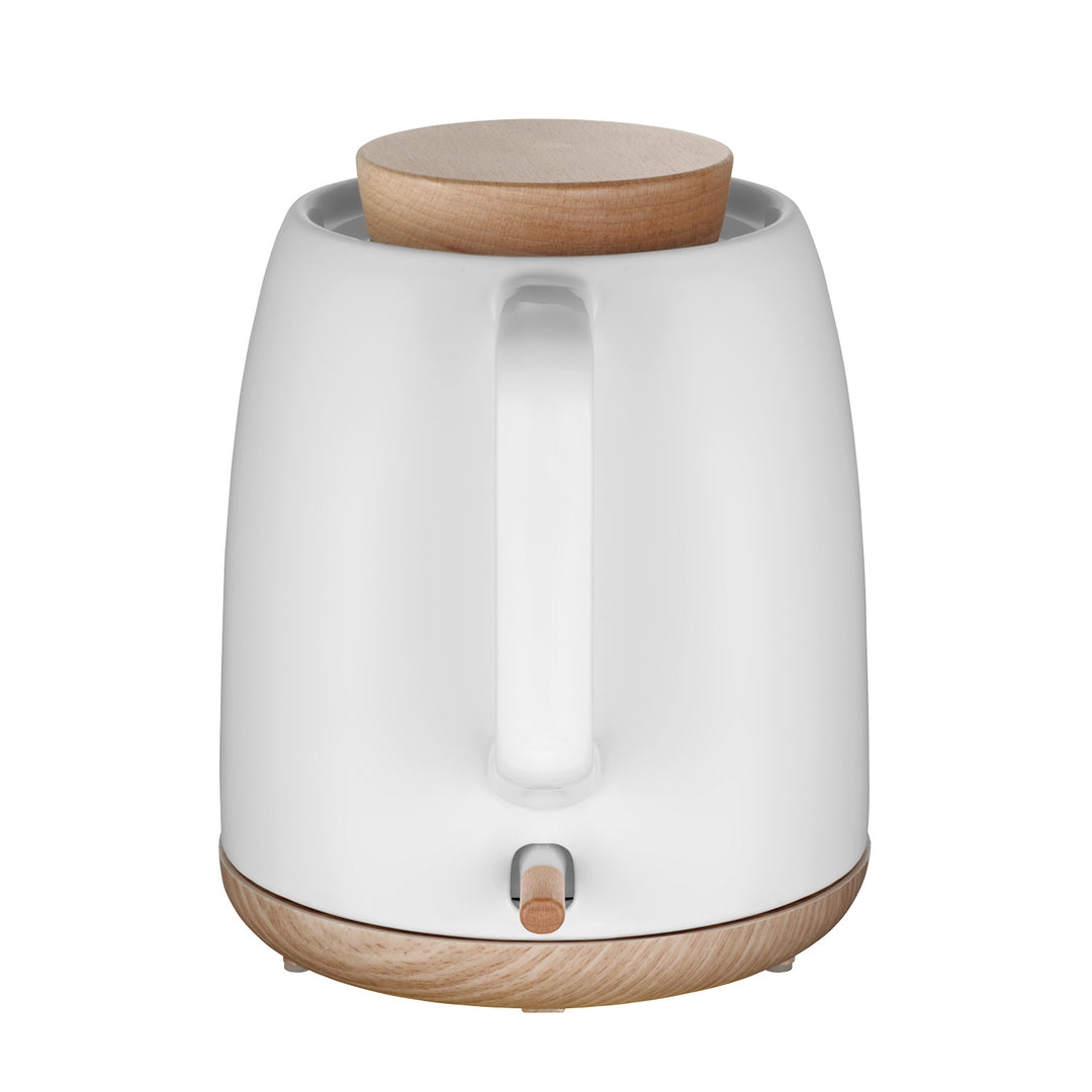 Concept keramische waterkoker, inhoud 1 liter, 1200 W, kleur wit, Strix-aansluiting, antikalkfilter, draaibare voet, RK0085
