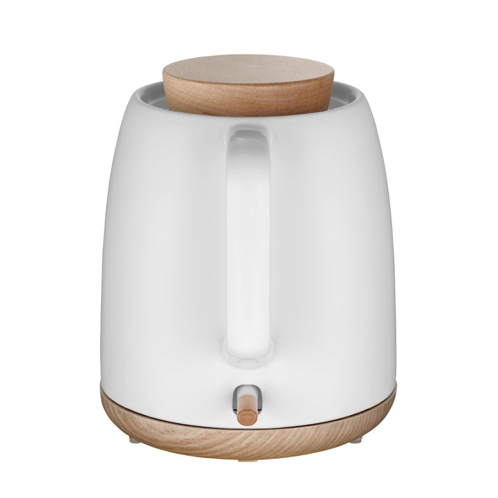 Concept keramische waterkoker, inhoud 1 liter, 1200 W, kleur wit, Strix-aansluiting, antikalkfilter, draaibare voet, RK0085