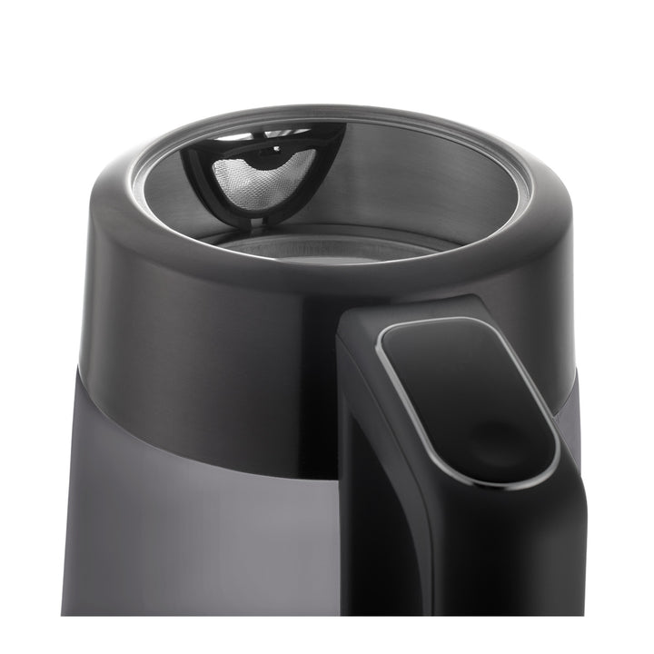 Concept glazen waterkoker, inhoud 1,7 l, vermogen 1850-2200 W, kleur zwart, Strix-aansluiting, temperatuurregeling, digitale bediening, RK4195