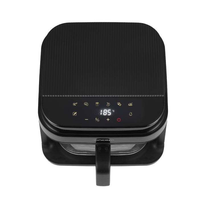 Concept Glass&Fast vetvrije friteuse, inhoud 5,5 l, 7 programma's, LED-touchscreen, gezonde frituurmodus, glazen bak, FR5500