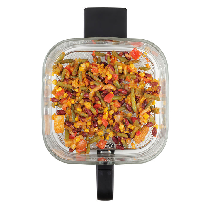 Concept Glass&Fast vetvrije friteuse, inhoud 5,5 l, 7 programma's, LED-touchscreen, gezonde frituurmodus, glazen bak, FR5500