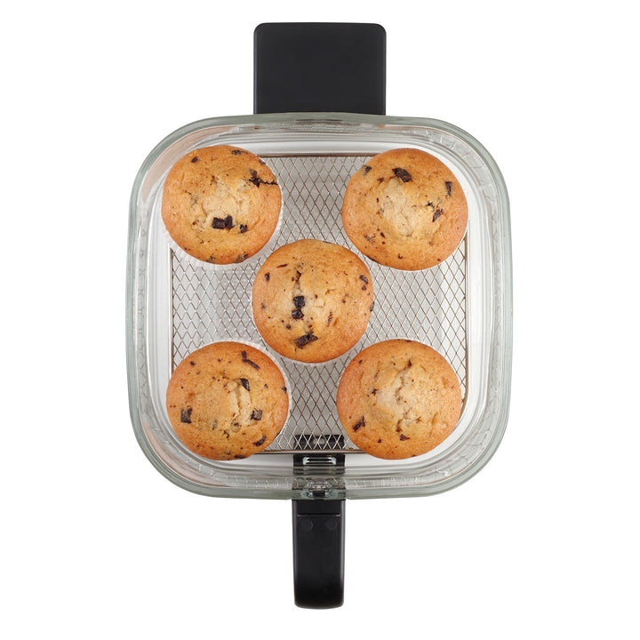 Concept Glass&Fast vetvrije friteuse, inhoud 5,5 l, 7 programma's, LED-touchscreen, gezonde frituurmodus, glazen bak, FR5500