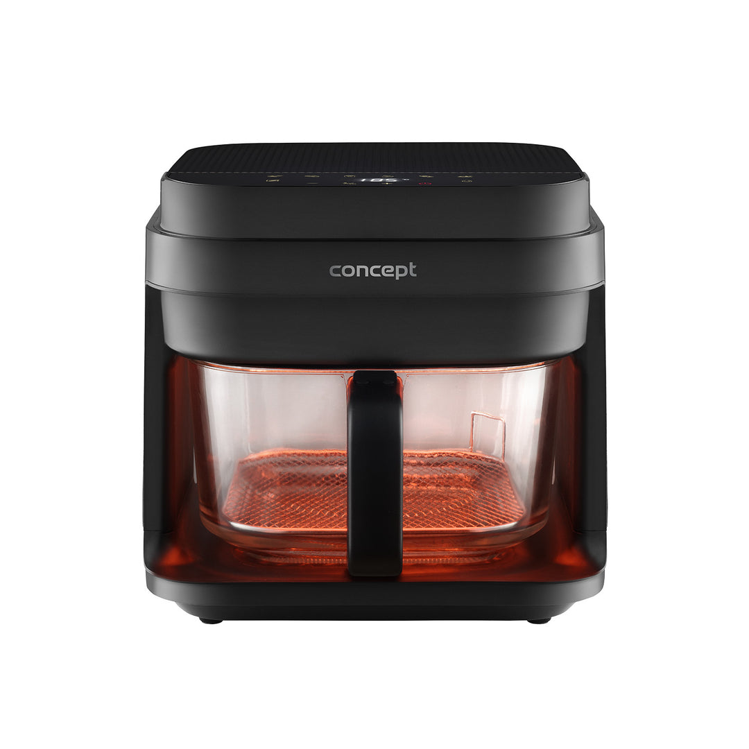 Concept Glass&Fast vetvrije friteuse, inhoud 5,5 l, 7 programma's, LED-touchscreen, gezonde frituurmodus, glazen bak, FR5500