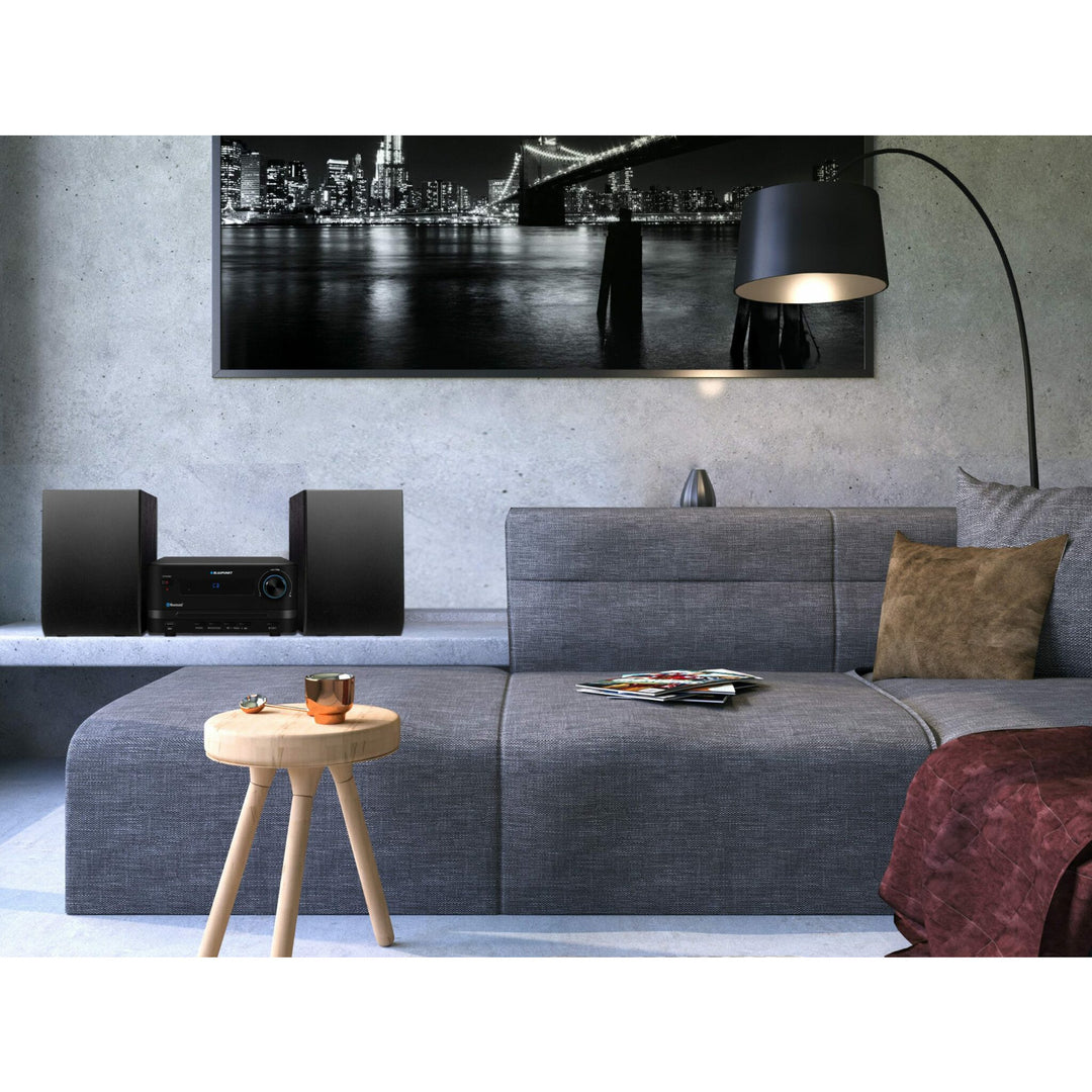 Blaupunkt microtorentje, vermogen 45 W, FM-radio, AUX-aansluiting en USB-aansluiting, Bluetooth, MS14BT