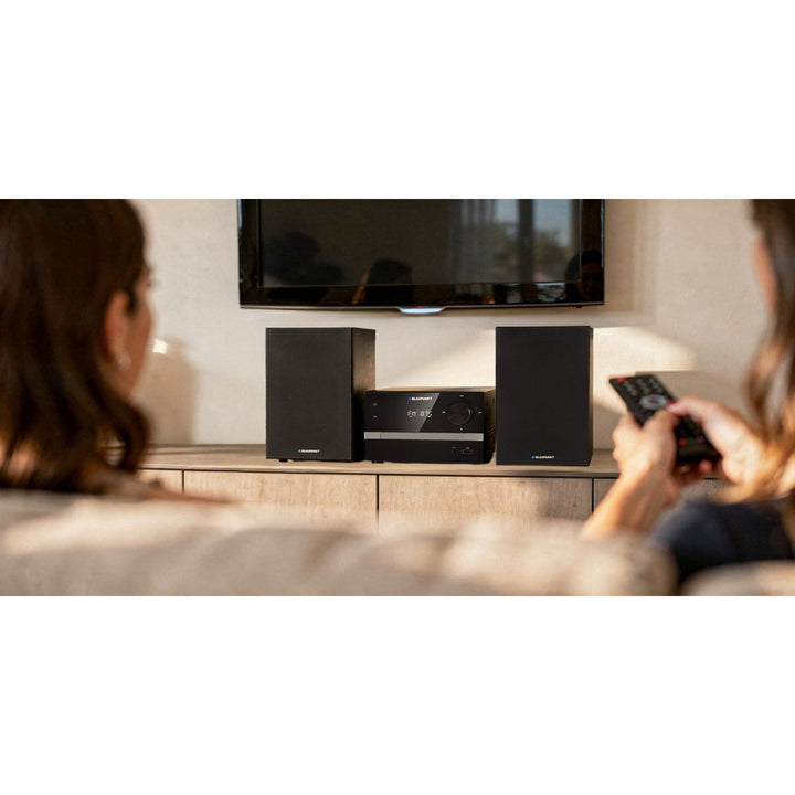 Blaupunkt micro-toren, Bluetooth, FM-radio, vermogen 20 W RMS, wekker, CD/MP3/USB/AUX, MS9BT