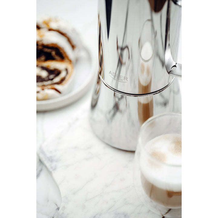 Adler koffiezetapparaat, espressomachine, inhoud 620 ml, kleur zilverstaal, AD 4417