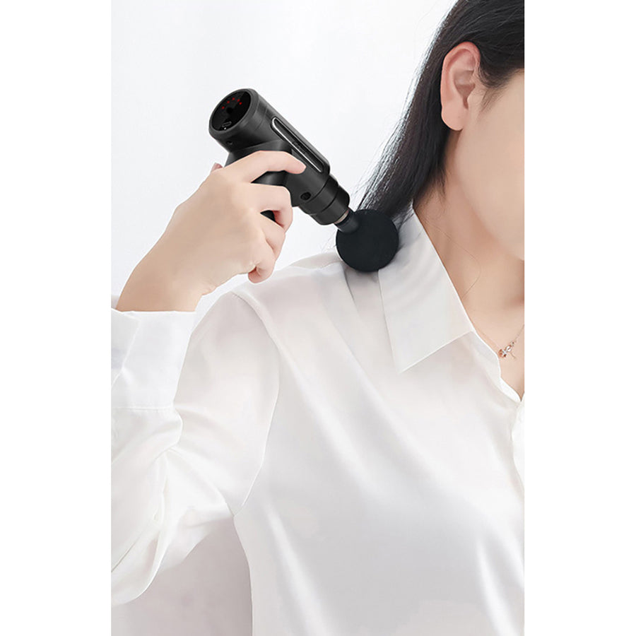 Massageapparaat voor eenvoudige en snelle massage van gespannen spieren, Media-tech, 4 verwisselbare massagekoppen, MT6521