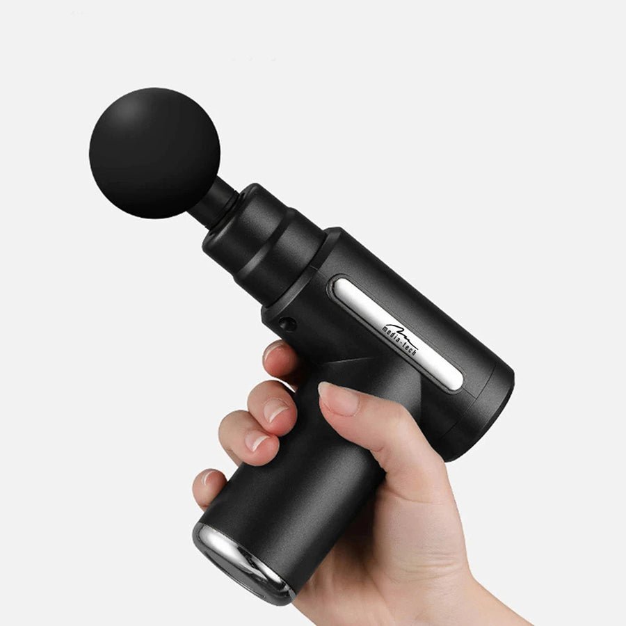 Massageapparaat voor eenvoudige en snelle massage van gespannen spieren, Media-tech, 4 verwisselbare massagekoppen, MT6521