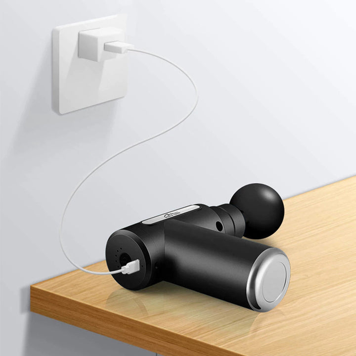 Massageapparaat voor eenvoudige en snelle massage van gespannen spieren, Media-tech, 4 verwisselbare massagekoppen, MT6521