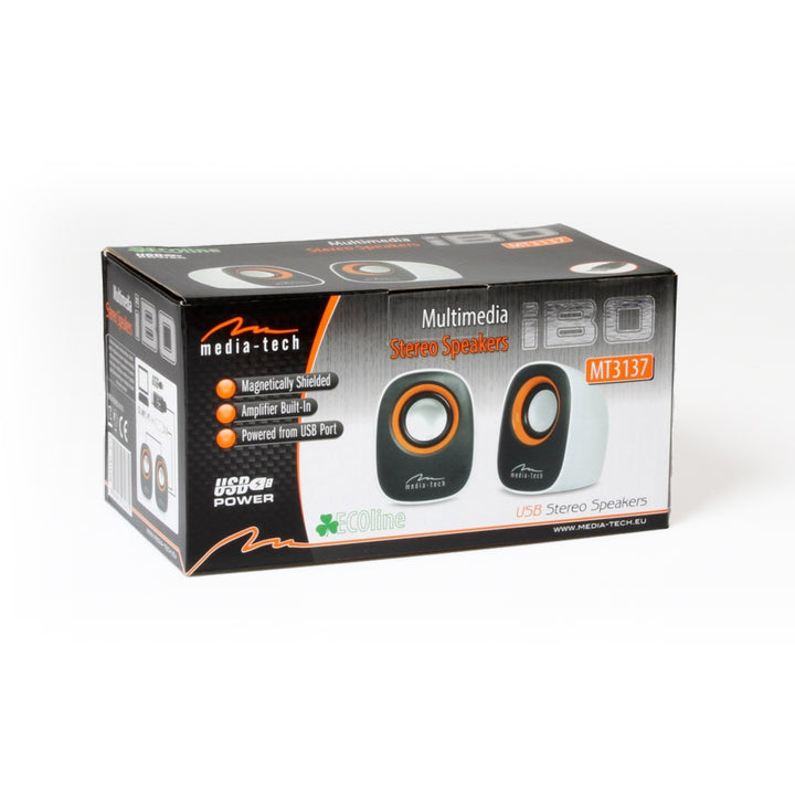 USB-aangedreven 2.0-computerspeakers, Media-Tech, MT3137