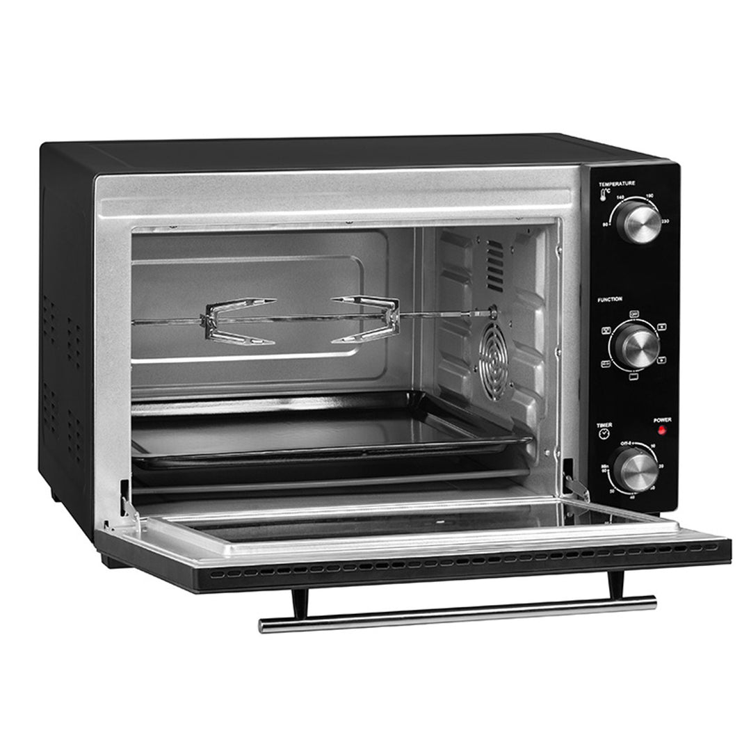 Lafe elektrische oven, inhoud 48 l, vermogen 1800 W, hetelucht, HeatMaster