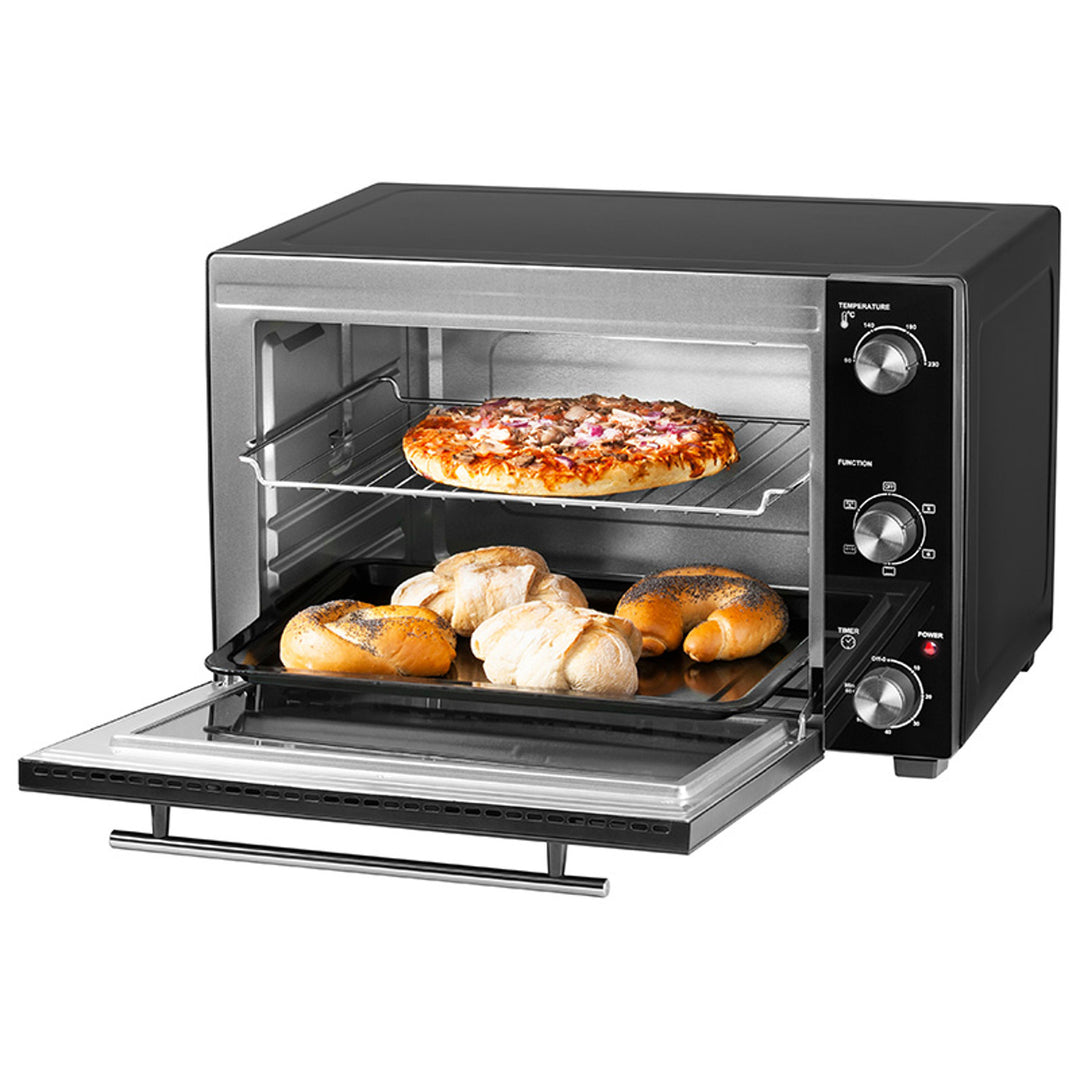 Lafe elektrische oven, inhoud 48 l, vermogen 1800 W, hetelucht, HeatMaster
