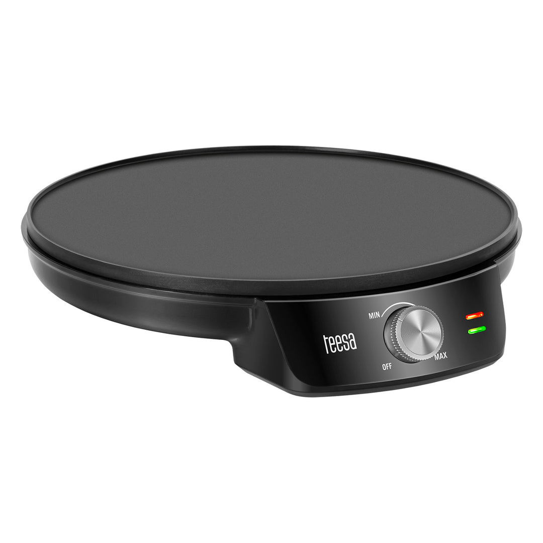 Teesa pannenkoekenmaker, elektrische pannenkoekenpan, diameter van de plaat 30 cm, vermogen 1200 W, TSA3235