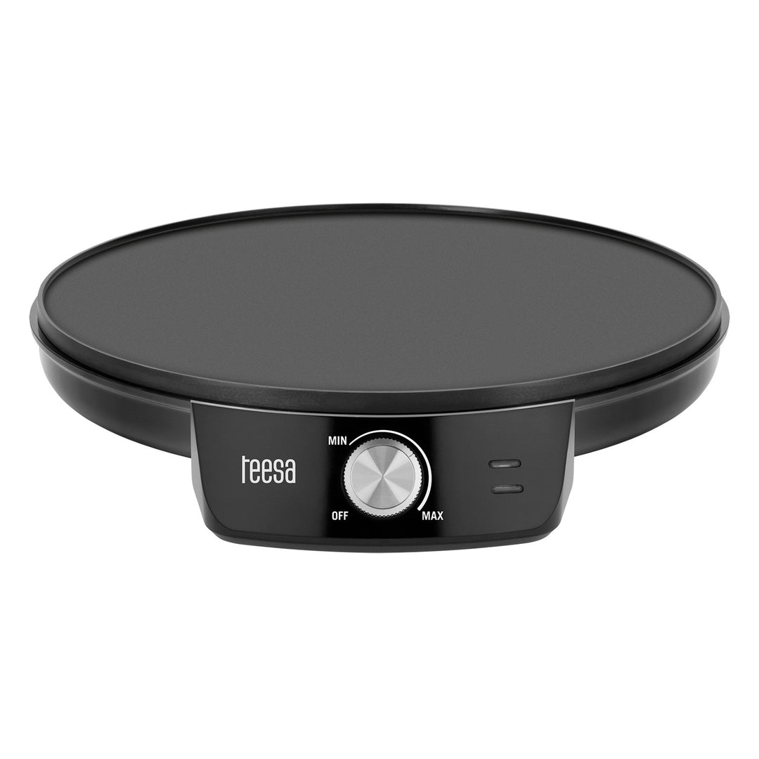 Teesa pannenkoekenmaker, elektrische pannenkoekenpan, diameter van de plaat 30 cm, vermogen 1200 W, TSA3235