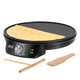 Teesa pannenkoekenmaker, elektrische pannenkoekenpan, diameter van de plaat 30 cm, vermogen 1200 W, TSA3235