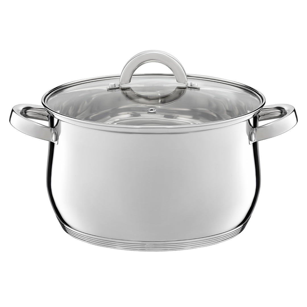 Ambition pannenset, roestvrij staal, 8-delig, dikke bodem, Berry