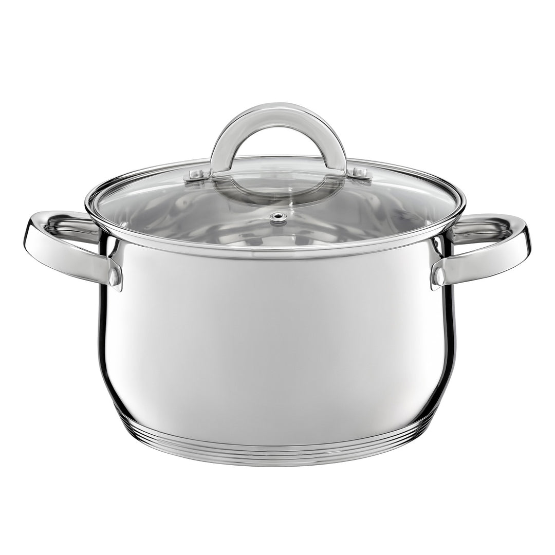 Ambition pannenset, roestvrij staal, 8-delig, dikke bodem, Berry