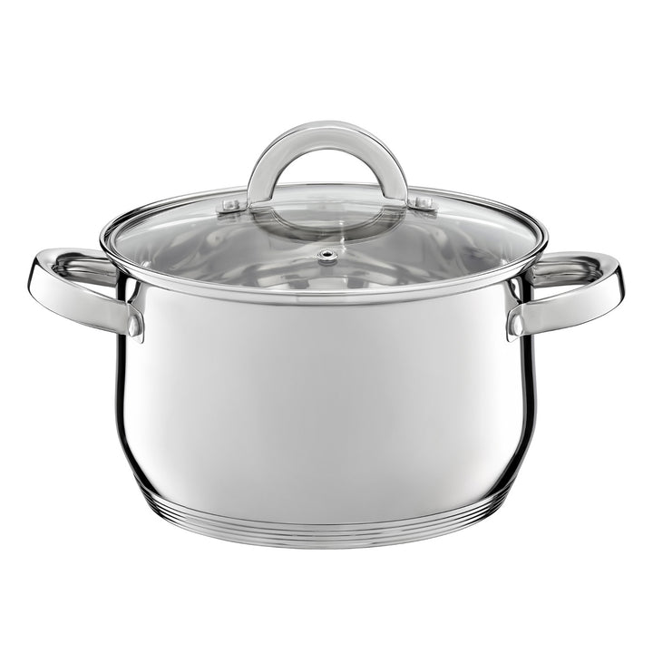 Ambition pannenset, roestvrij staal, 8-delig, dikke bodem, Berry