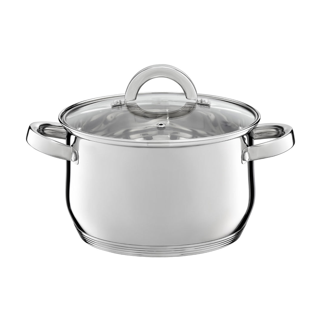 Ambition pannenset, roestvrij staal, 8-delig, dikke bodem, Berry