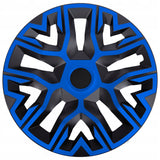 Universele wieldoppen 16'' NRM The Best Bicolor blauw-zwart 4 stuks