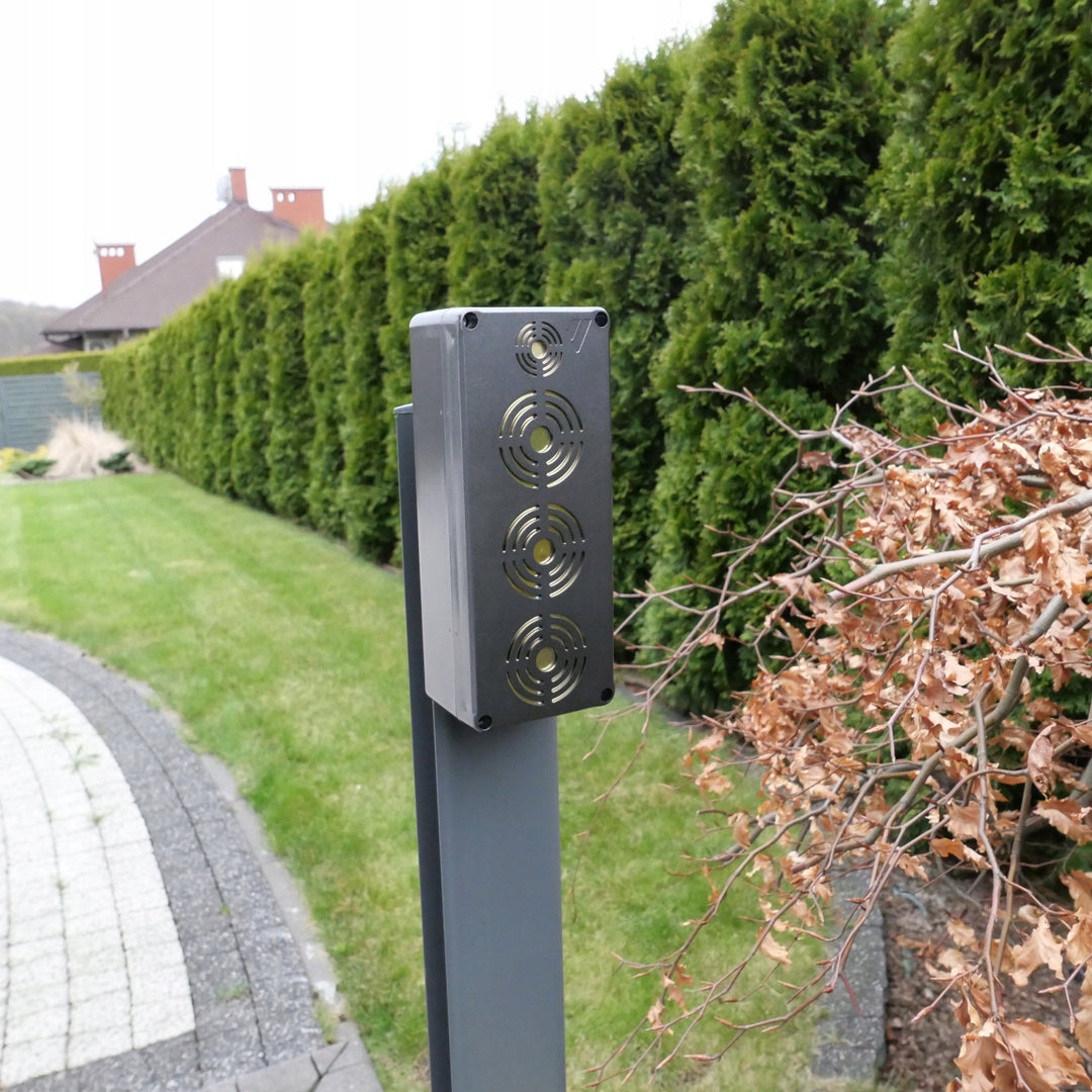 Afschrikmiddel voor knaagdieren, marters, muizen, ratten Viano, vier ultrasone emitters, 4Ah Li-ion accu, King