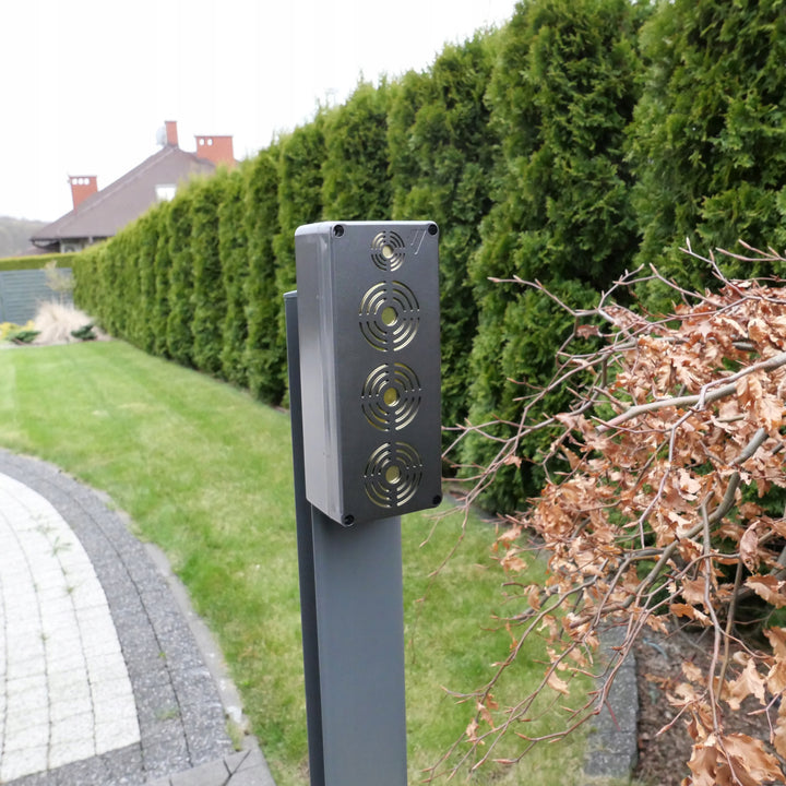 Afschrikmiddel voor knaagdieren, marters, muizen, ratten Viano, vier ultrasone emitters, 4Ah Li-ion accu, King