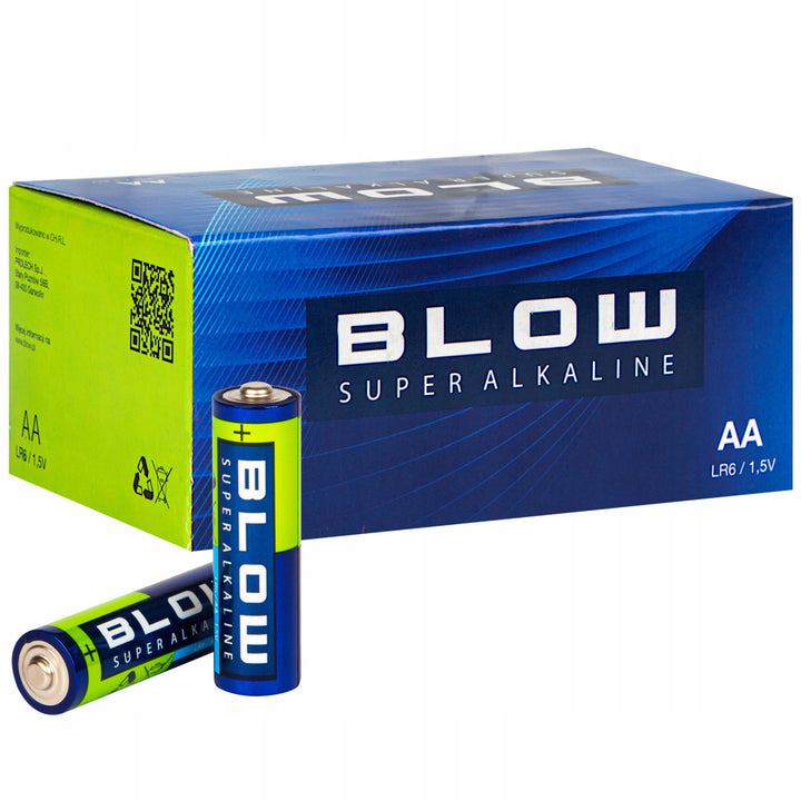 Alkaline AA-batterijen Blow, LR6, spanning 1,5 V, set van 40 stuks