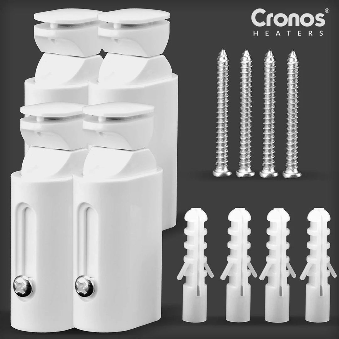 Cronos elektrische badkamerradiator, vermogen 500 W, verwarmt een ruimte tot 6 m², LCD-display, AUTO-functie, TIMER en functie voor het detecteren van open ramen, TW-500