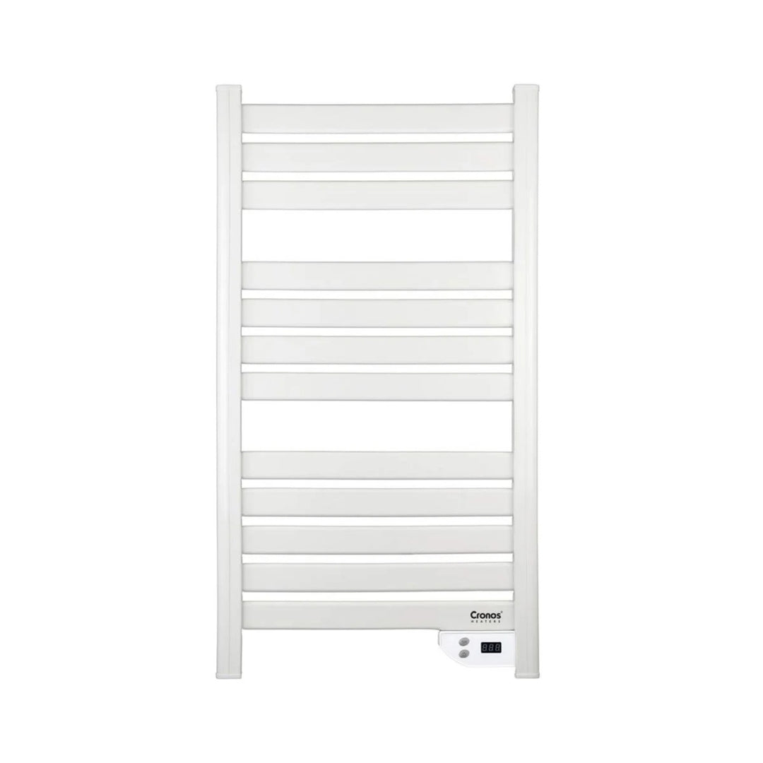 Cronos elektrische badkamerradiator, vermogen 500 W, verwarmt een ruimte tot 6 m², LCD-display, AUTO-functie, TIMER en functie voor het detecteren van open ramen, TW-500