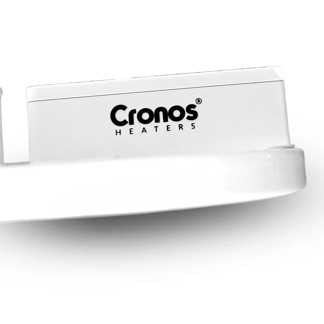 Cronos elektrische radiator, kleur wit, vermogen 450 W, verwarming van ruimtes tot 14 m², ingebouwde thermostaat, bediening met afstandsbediening, functie voor het detecteren van open ramen, voetjes meegeleverd, WFH-450TW