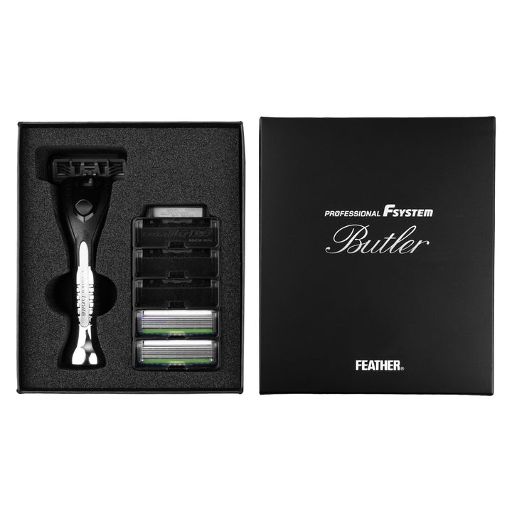 Scheermes met verwisselbare mesjes Feather Butler PF-BT, 3 mesjes