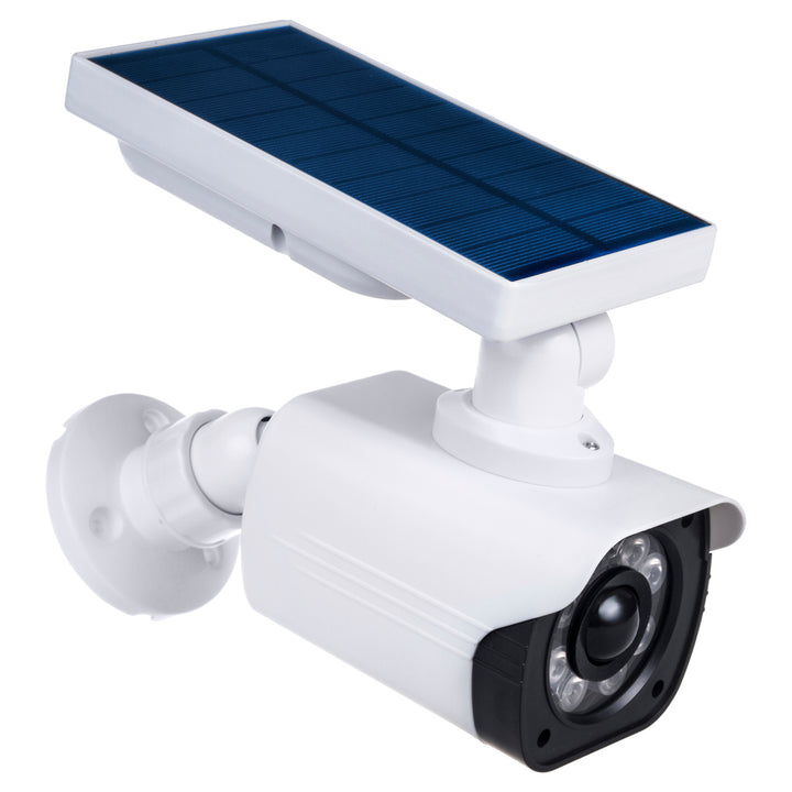 Solar camera-imitatie, knipperende LED, bewegingssensor, LED-verlichting, gratis sticker, SOL1800S, 2 stuks