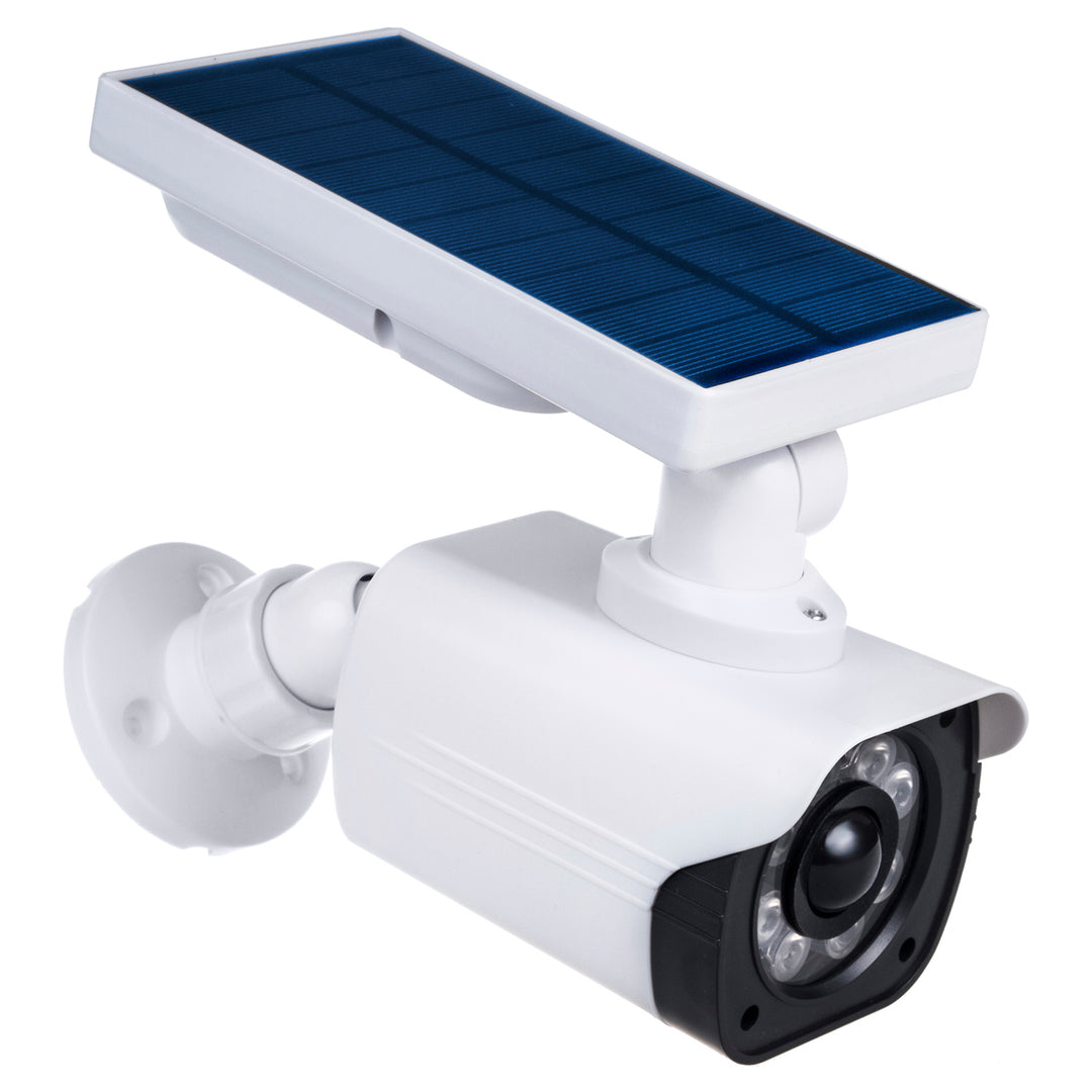 Solar camera-imitatie, knipperende LED, bewegingssensor, LED-verlichting, gratis sticker, SOL1800S, 4 stuks