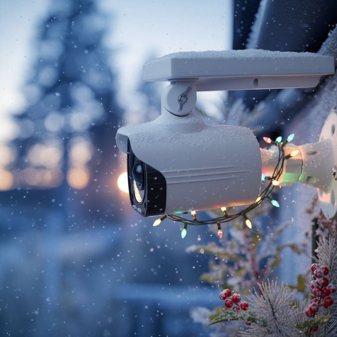 Solar camera-imitatie, knipperende LED, bewegingssensor, LED-verlichting, gratis sticker, SOL1800S, 4 stuks