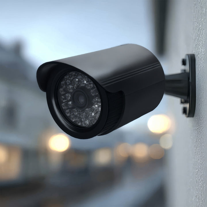 Set van twee dummy-buiskamera's, IR-LED's, zwart, voeding 2xAA (meegeleverd), ABS, IR1800 BT