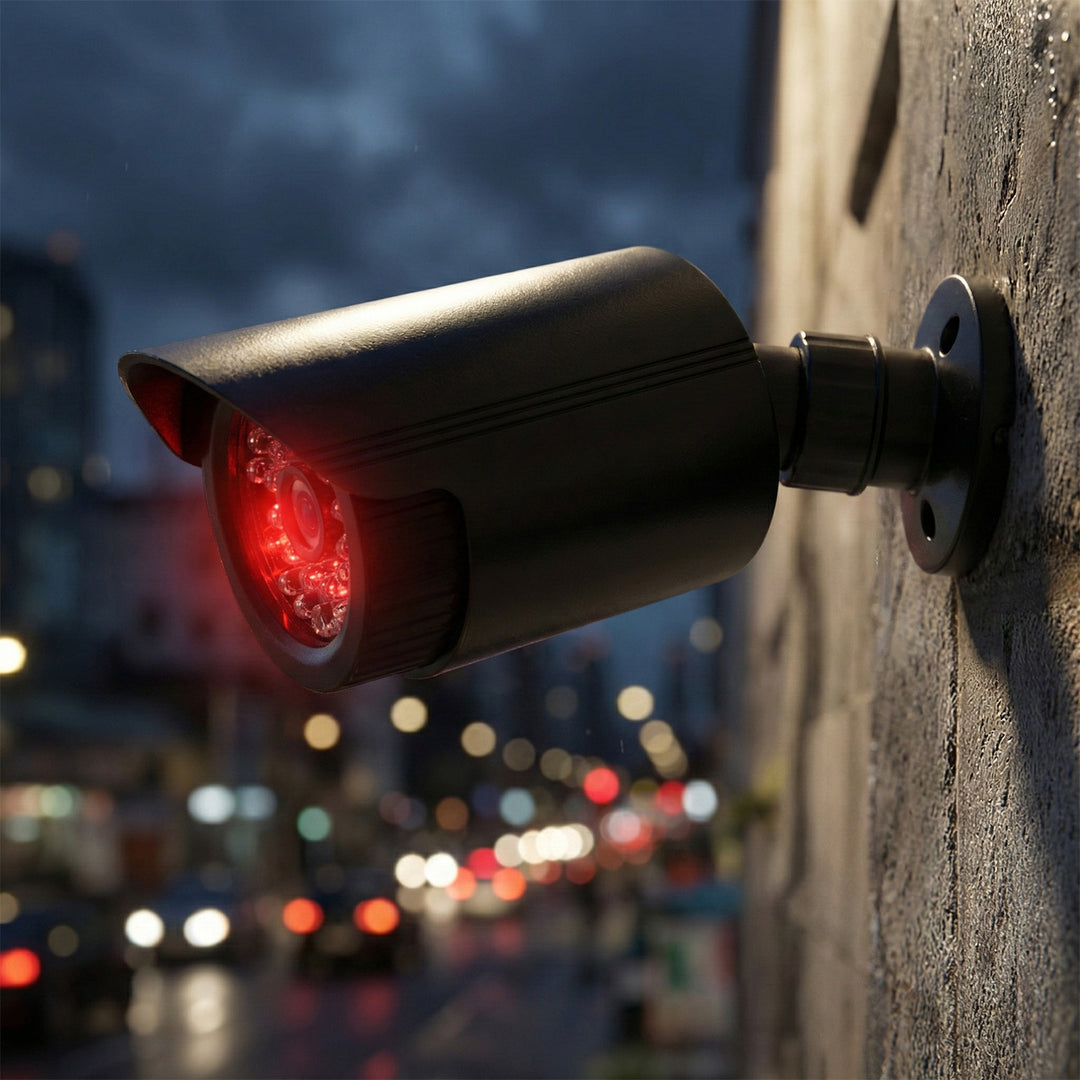 Nep-buiskamera, IR-LED's, zwart, voeding 2xAA (meegeleverd), ABS, IR1800 B