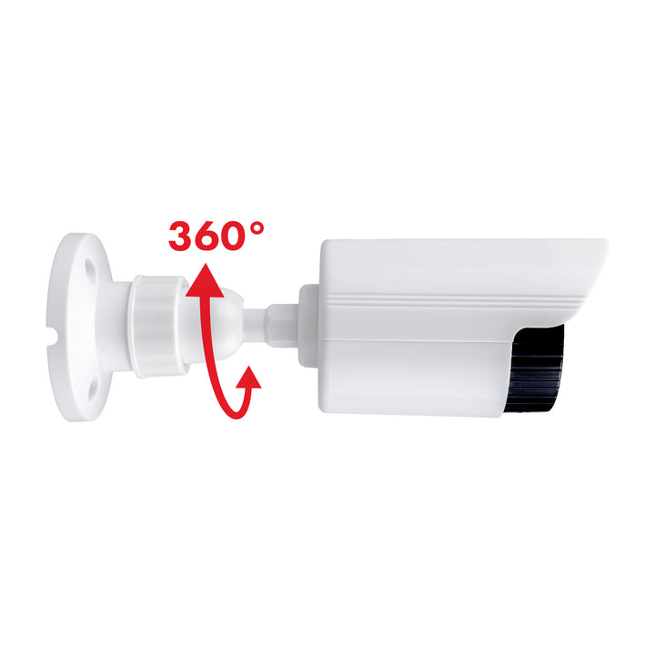 Nep-buisvormige camera, IR-LED's, wit, voeding 2xAA (meegeleverd), ABS, IR1800 W