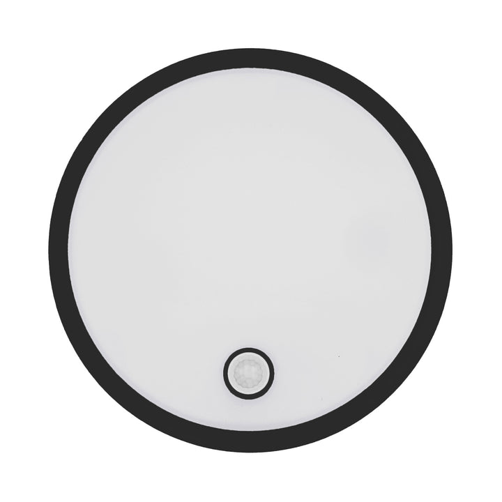 Maclean LED-lamp met bewegingssensor, PIR-sensor, zwart, 10 W/15 W/18 W, IP65, instelbare kleurtemperatuur 3000/4000/6000 K, MCE535 B