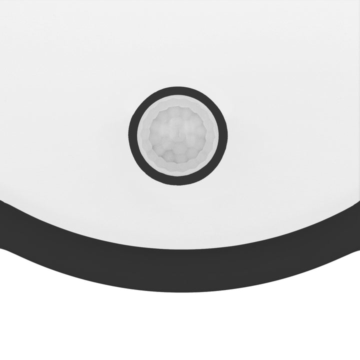 Maclean LED-lamp met bewegingssensor, PIR-sensor, zwart, 10 W/15 W/18 W, IP65, instelbare kleurtemperatuur 3000/4000/6000 K, MCE535 B