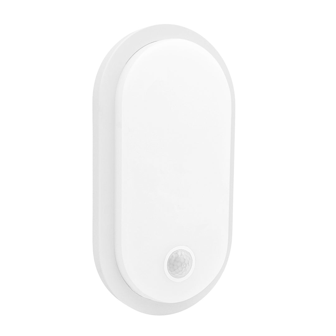 Maclean LED-lamp met bewegingssensor, PIR-sensor, wit, 10 W/15/18 W, IP65, instelbare kleurtemperatuur 3000/4000/6000 K, MCE534 W