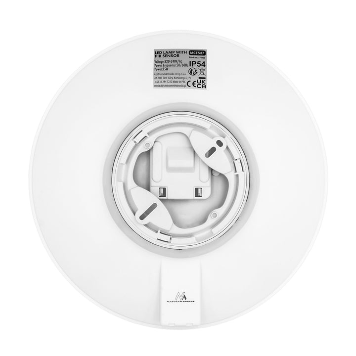 Maclean LED-lamp met PIR-sensor, plafondmodel, 15 W, 1300 lm, IP54, 220-240 V~ 50/60 Hz, MCE537