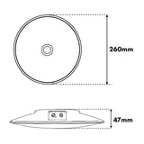 Maclean LED-lamp met PIR-sensor, plafondmodel, 15 W, 1300 lm, IP54, 220-240 V~ 50/60 Hz, MCE537