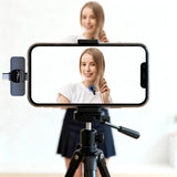 MICRO-MIC DUO - 2x draadloze microfoon met clip (set), iOS & Android (OTG), mini, supergevoelig. USB-C & LIGHTNING, Mediatech