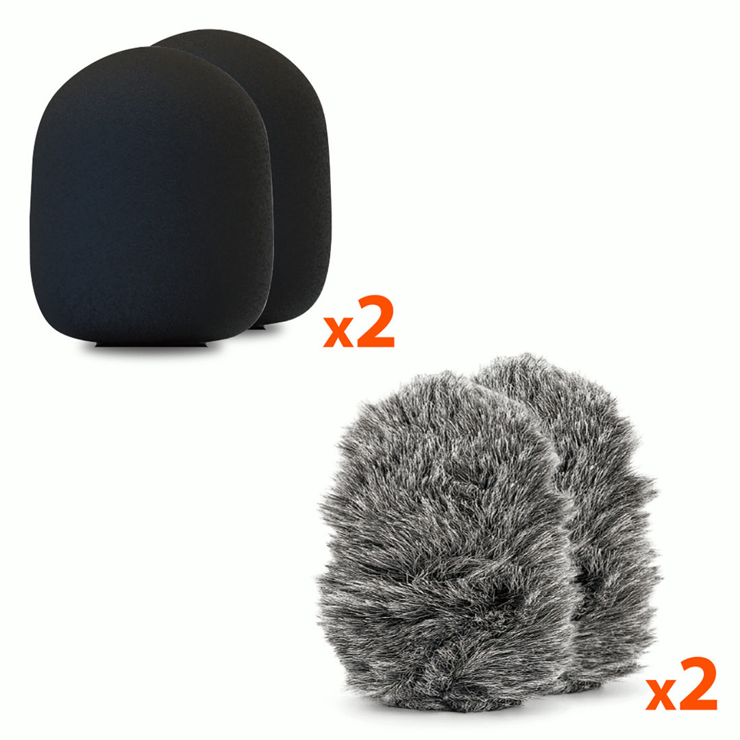 MICRO-MIC DUO - 2x draadloze microfoon met clip (set), iOS & Android (OTG), mini, supergevoelig. USB-C & LIGHTNING, Mediatech