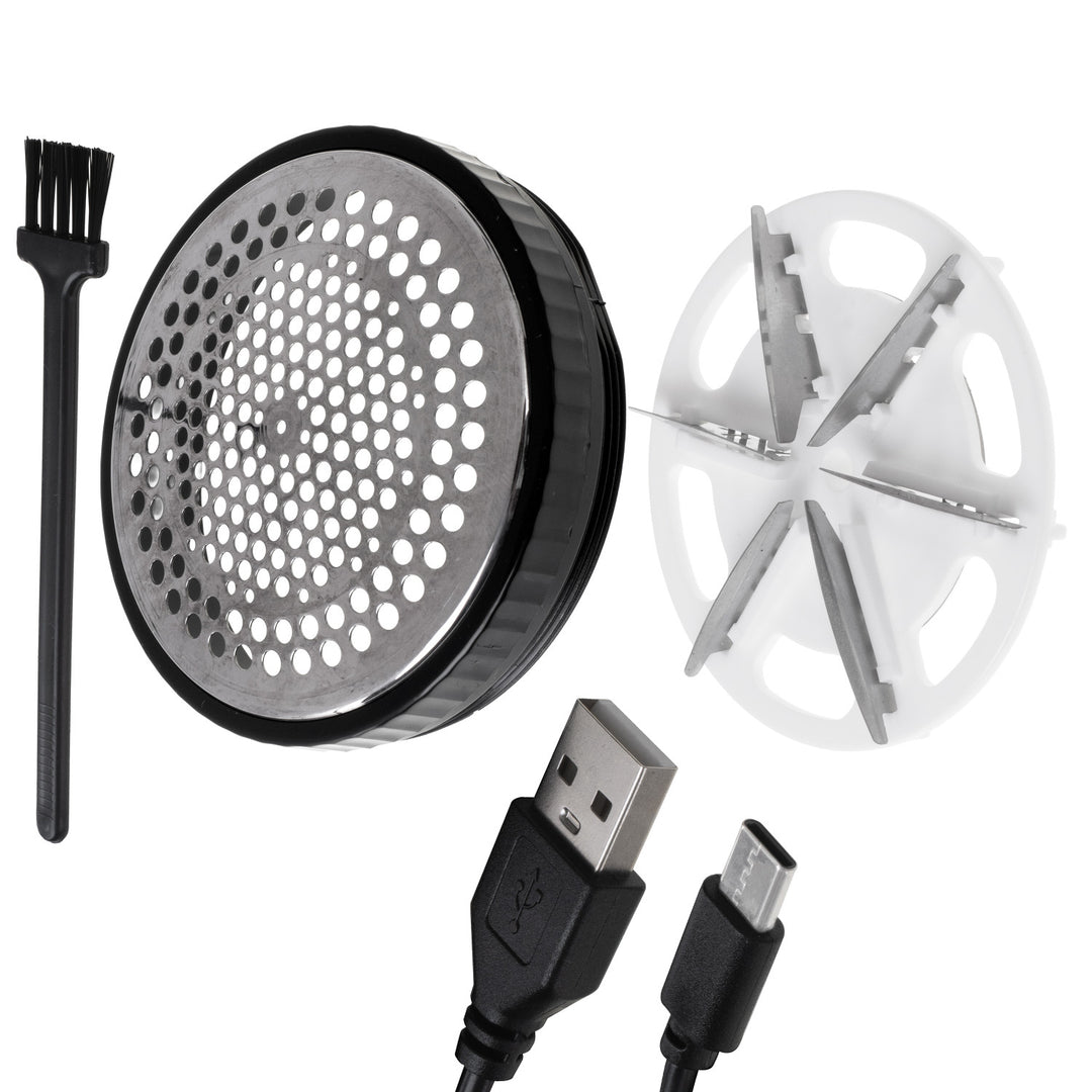 Adler - Kledingontpluizer - Kleding scheerapparaat - LCD-display - 3 snelheden - Zwart - AD 9617