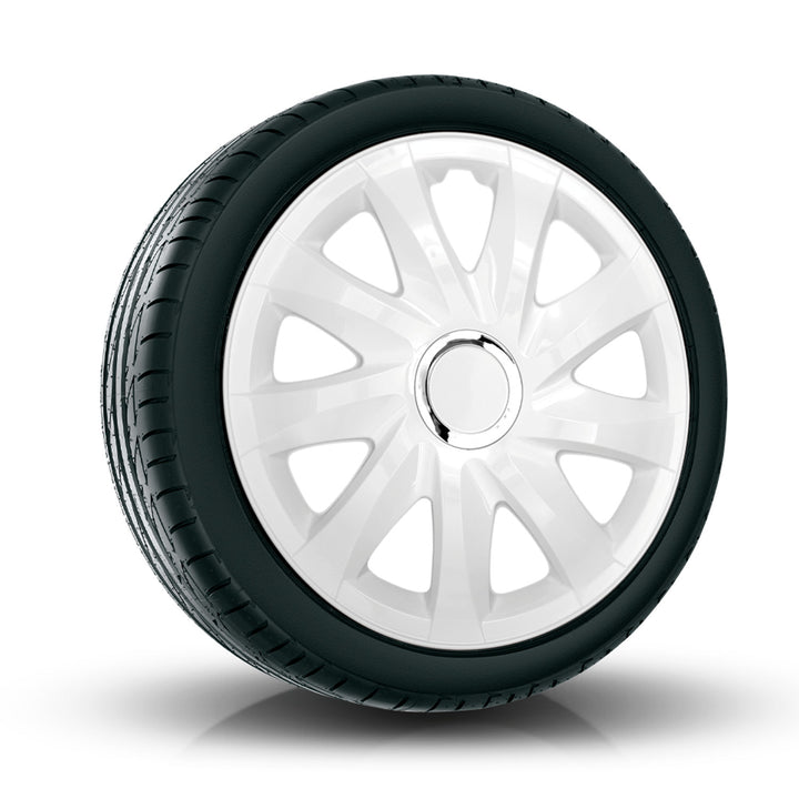 Universele wieldoppen 13'' NRM Drift wit, set van 4 stuks