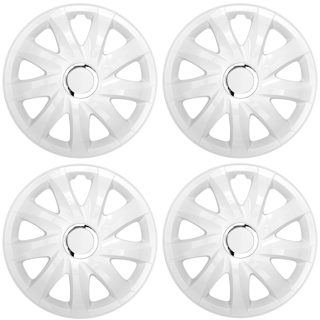 Universele wieldoppen 13'' NRM Drift wit, set van 4 stuks