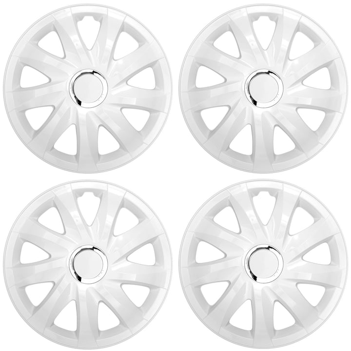Universele wieldoppen 13'' NRM Drift wit, set van 4 stuks